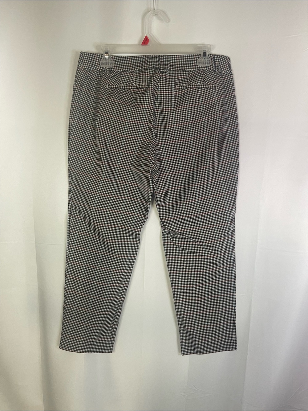 Talbots Black and White Cropped Houndstooth Ankle Pants - Picture 7 of 8